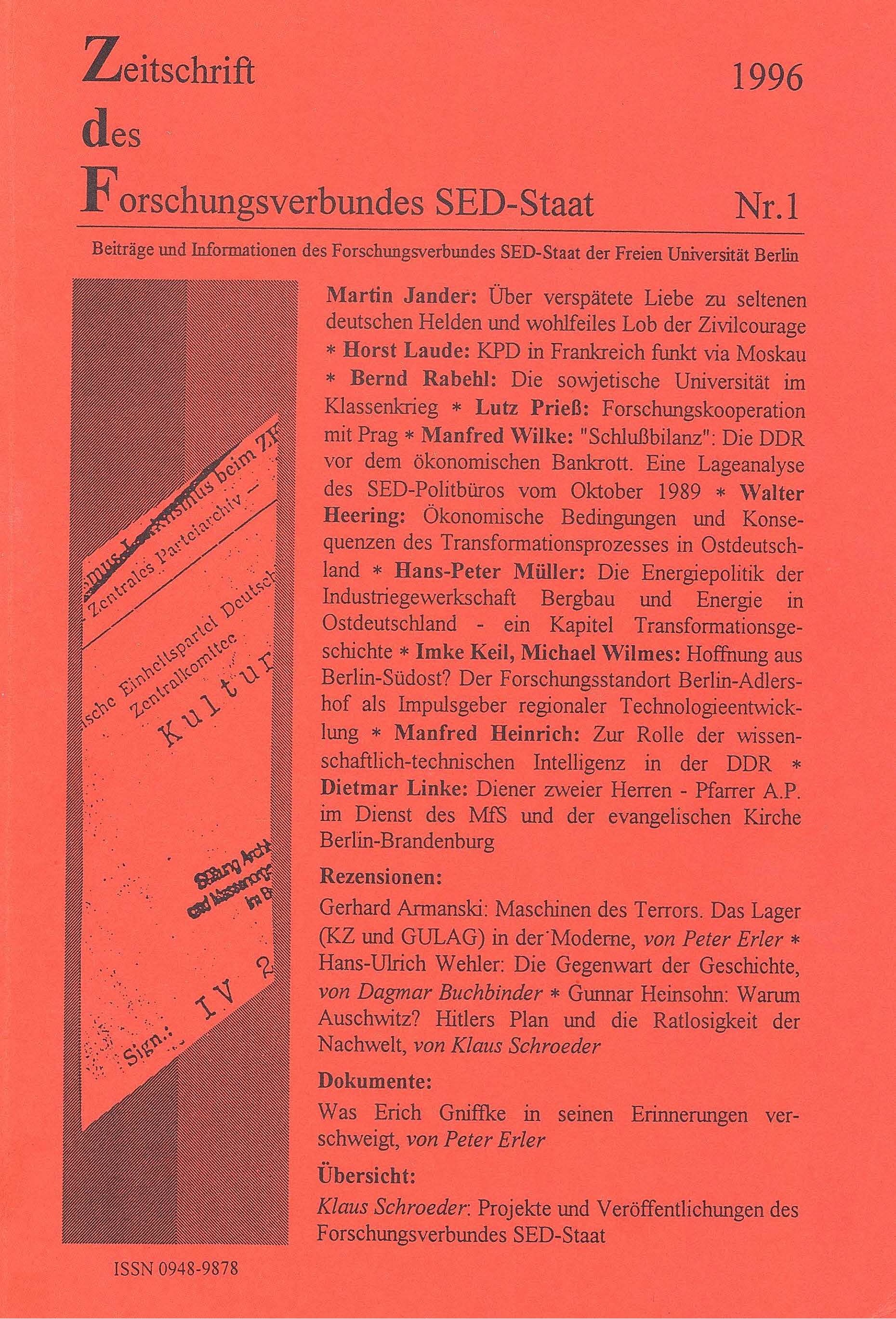 					Ansehen Bd. 1 Nr. 1 (1996): ZdF Nr. 1
				